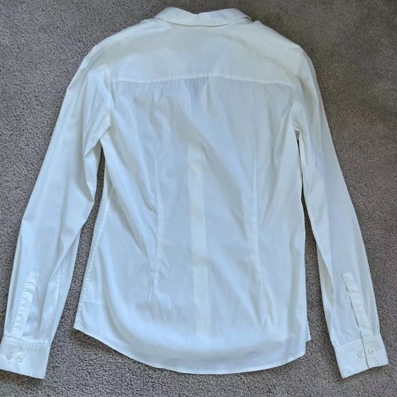 Theory Tenia Button Down Blouse (Size S/P/T) - Picture 4 of 5